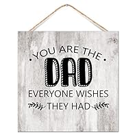 Targhe in legno rustiche da parete con scritta Happy Father's