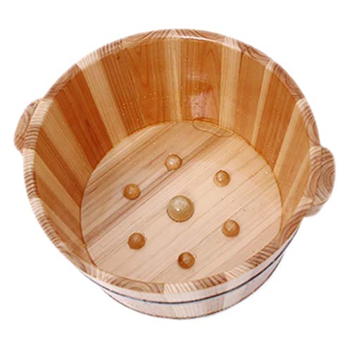 Balde de madera para baño de pies, sólido y saludable miniatura 2