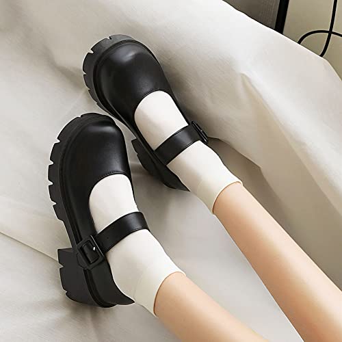 Mary Jane Platform Shoes for Women Wedges Lolita Shoes School Shoes2