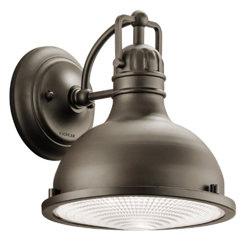 Get Discount Offer Hatteras Bay 9.5" 1 Light Indoor/Outdoor Wall Sconce with Clear Fresnel Lens in Olde Bronze