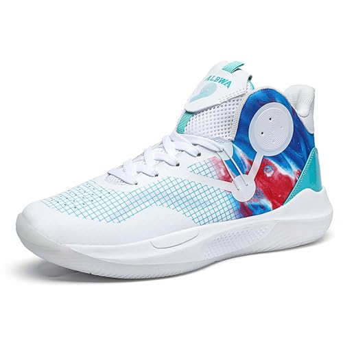 Zapatos de baloncesto para hombre e impermeables al desgaste con suela acolchada