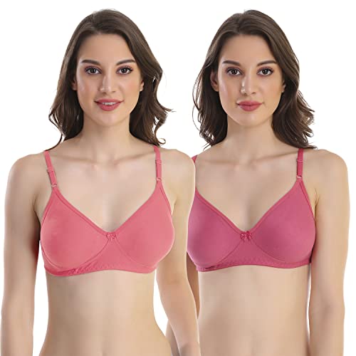 Image of Cotton Blend Seamless Bra for Womens