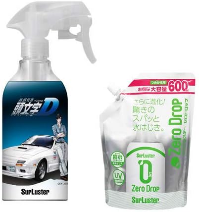 Amazon カーコーティング ゼロドロップパウチ 撥水コーティング 600ml 頭文字d イニシャルd イニd オリジナル書き下ろしボトルセット 高橋 涼介 St 34 コーティング剤 車 バイク