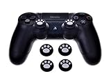 Original Skins4u 4er Pack Analog Stick Aufsätze ( Thumbsticks ) mit Anti Rutsch Noppen für Playstation 2/ 3 / 4 - Xbox 360 / One und Wii U Pro Controller