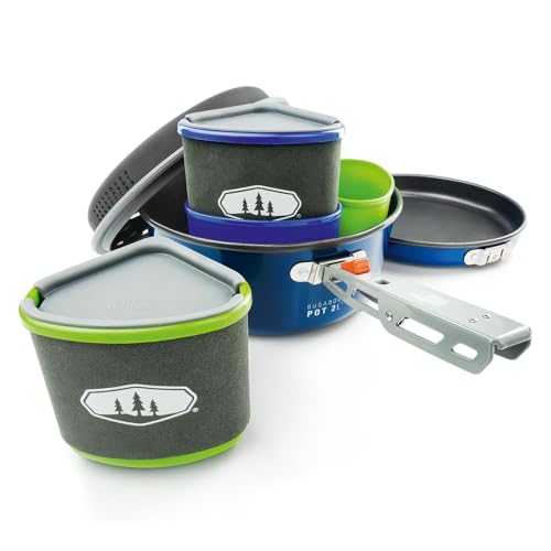 GSI-Outdoors-Bugaboo-Backpacker-Cookset-2L-Pot-8-in-Ceramic-Frypan GSI Outdoors Bugaboo Backpacker Cookset, 2L Pot, 8 in Ceramic Frypan - Image 1