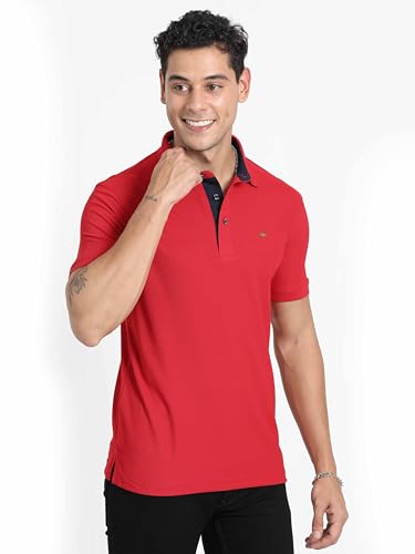 Image of STELLERS Men's Premium Polo T-Shirt Wrinkle Free Quick Dry Soft and Feather Touch Feel Regular Fit