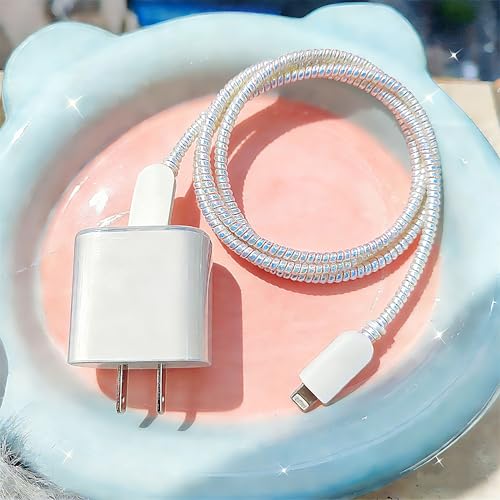 Protector de cable para iPhone y iPad en silicona suave transparente 3