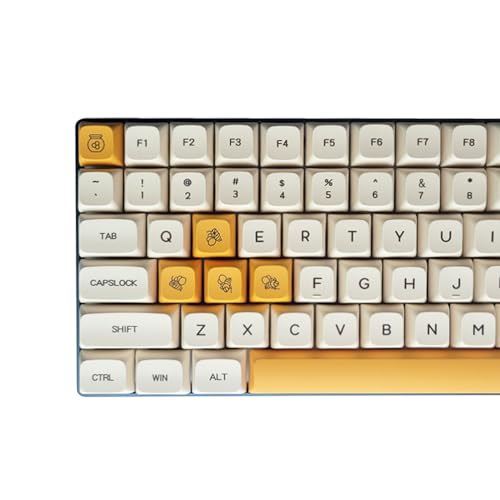 Honey Milk Keycaps, Uniform XDA Profile, PBT Material with Dye-Sub ...