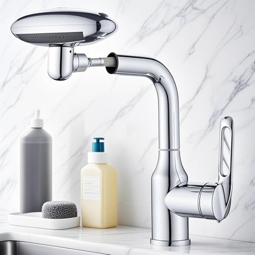 Robinet de lavabo pour brossage des dents et soin visage - 8