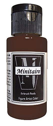 Badger Air-Brush Company 2-Ounce Bottle Miniature Airbrush Ready Water Based Acrylic Paint, Saddle Brown