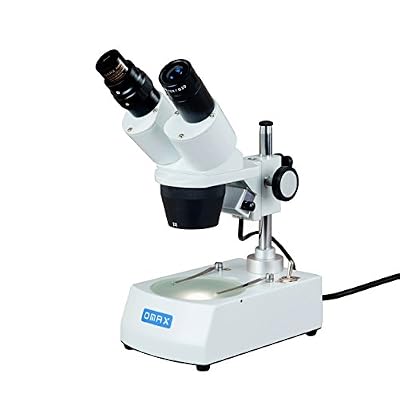 OMAX 20X-40X Student Binocular Stereo Microscope with Dual Lights and USB Camera