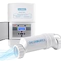 Salt Chlorine Generator for Swimming Pool – up to 25,000 Gallon Inground Salt Pool, Salt Water Pool Chlorinator System, Easy Program, 110V/220V, 1.5" & 2''Connection