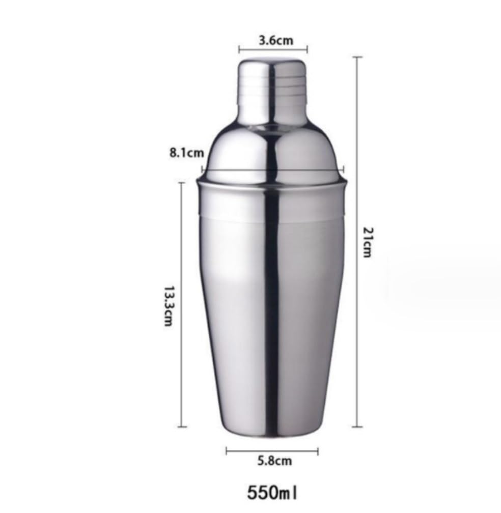Cocktail Shaker Set 6-teiliges Cocktail-Shaker-Set, Barkeeper-Set, Edelstahl-Martini-Shaker Partys Feiertage