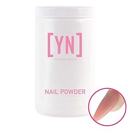 Young Nails Acrylic Cover Powder - Self-Leveling Acrylic Nail Powder, Clear Nude Pink White Acrylic Powder for Nail Extenstion, Professional Grade, Superior Adhesion, Color - Cherry Blossom, 660g