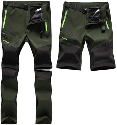 SANMIO Pantalones Aire Libre de Hombre Cortos Trekking Senderismo...