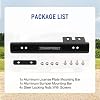 JDMSPEED Black Front Bumper License Plate Mount Bracket Relocator Holder Bar