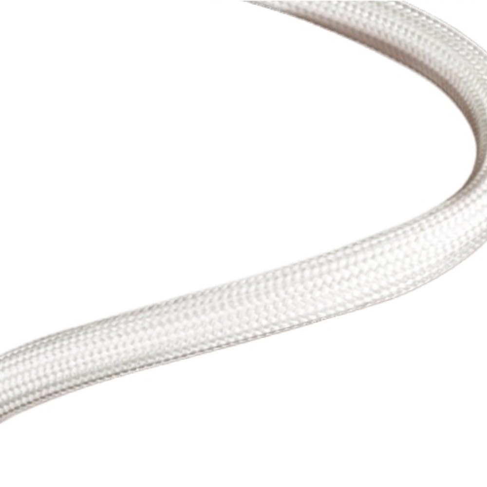 Cubierta de Alambre expandible Manguito de Fibra de Vidrio, Tubo de Fibra de Vidrio, Manguito de Cable Trenzado, Manguito de Fibra de Vidrio Blanco, 1 Pieza(30MM*20M)