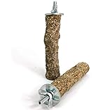 Mr. Petz - Bandeja Madera de Corcho para Jaula pjaros Juguete pjaro Periquito - cacata - Loro y ms Aves - Estante de Corcho 105% orgnico  Mantiene Pico y Garras saludables