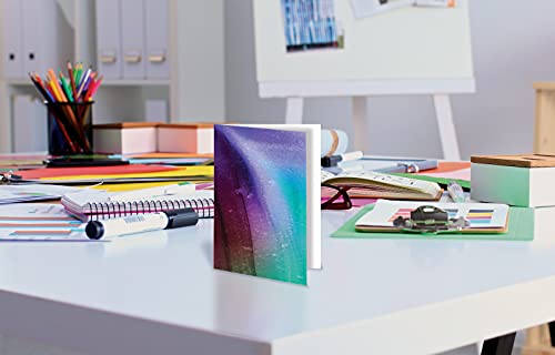 Better Office Products 100-Pack All Occasion Greeting Cards, Modern Art Designs, Assorted Blank Note Cards, 4 X 6 Inch, 6 Exclusive Alcohol Ink Abstract Designs, Blank Inside, With Envelopes #TOP3