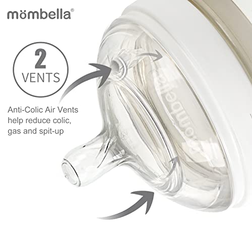 Mombella World Award Winning Breast Feeding Bottles Nipple For 3-6Months Babies,Standard Flow ,Leve3 #TOP1