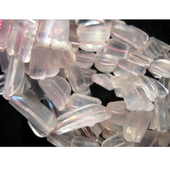 Quartz rose step cut nuggets véritables pour éviter les imitations et réussir vos bijoux en pierres