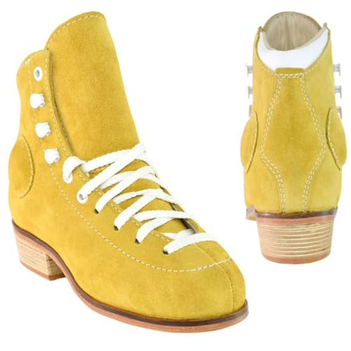 Bottes en cuir Jaune L'Estel Skates Wifa Street en pointure 36 pour patinage et danse