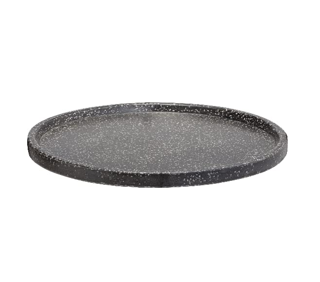Terrazzo plateau noir en pierre pour décoration