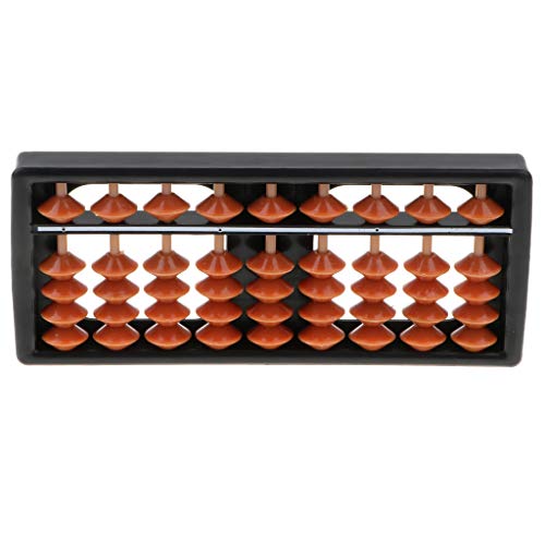 T TOOYFUL Portable 9 Column Plastic Beads Japanese Soroban Arithmetic Abacus Mathematics