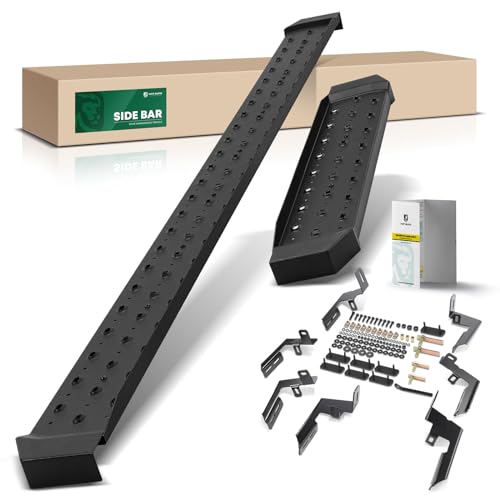 YHTAUTO 6.5 Inch Running Boards Fit Ford Econoline 1999-2006 Full-Size Van, Side Steps Carbon Steel Step Bars Off-Road Exterior Accessories