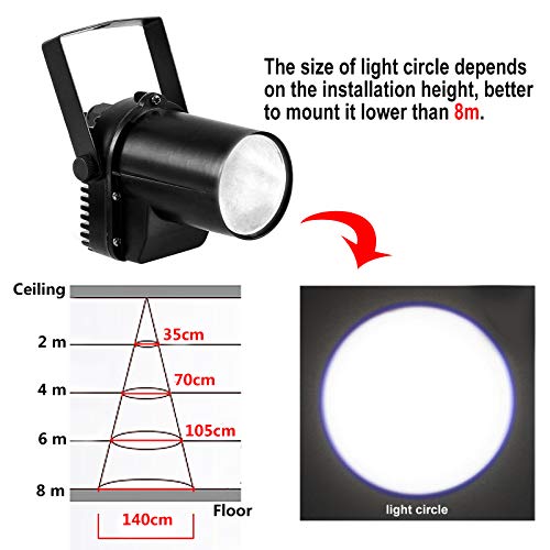 White Led Beam Pinspot Light Dj Mirror Ball Lighting For Ktv Bar Club Party Disco #TOP1