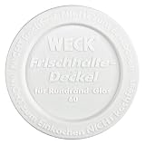 Weck Couvercle pour boîte en plastique – Diamètre 60 mm – BLANC – Lot de 5