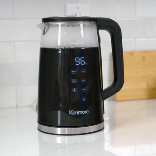 Kenmore Tetera Eléctrica Digital Inalámbrica 1.7L Negra miniatura 2