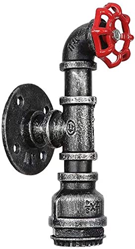 Luz de tubería de agua de 3 luces estilo vintage para pared sin bombilla modelo B 3