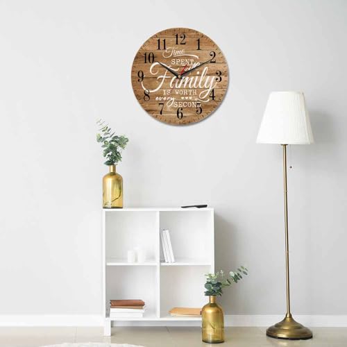 Farmhouse-Wall-Clock-Rustic-Retro-Wood-Style-10-Inch-Silent-Non-Ticking-Battery-Operated-Clock-Vintage-Round-Clock-for-Living-Room-Bedroom-Bathroom-Office-Decor Farmhouse Wall Clock Rustic Retro Wood Style 10 Inch Silent Non Ticking Battery Operated Clock Vintage Round Clock for Living Room Bedroom Bathroom Office Decor
