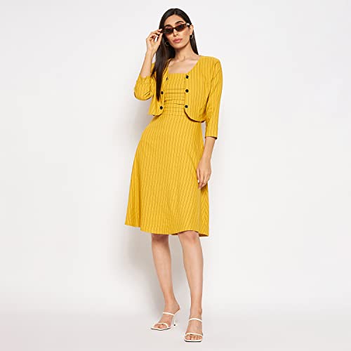 Image of CAMEY Women Striped Cotton Dress