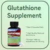 Glutathione Supplement 1000mg Antioxidant Supplement - Premium Vegan Formula for Immune Support, Skin Brightening & Liver Detox Allergen-Free, Non-GMO, Effective Wellness Boost (Pack of 2)