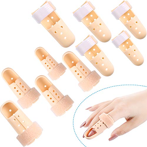 10 Pieces Finger Splint Mallet Finger Support Finger Splint Brace Plastic Finger Support