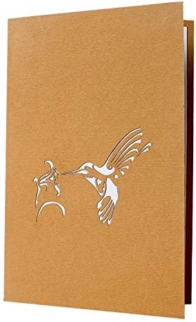 Hummingbird Flower Pop Up 3D card. Spring Collection. A Delightful surprise greeting card gift for Daughter Mum, Friend - Image 5