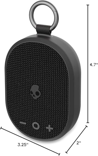 Skullcandy XT Wireless Bluetooth Speaker - IPX7 Waterproof Portable Speaker with Dual Custom Passive Radiators, Nylon Wrist Wrap, & True Wireless Stereo (Kilo XT, Black)