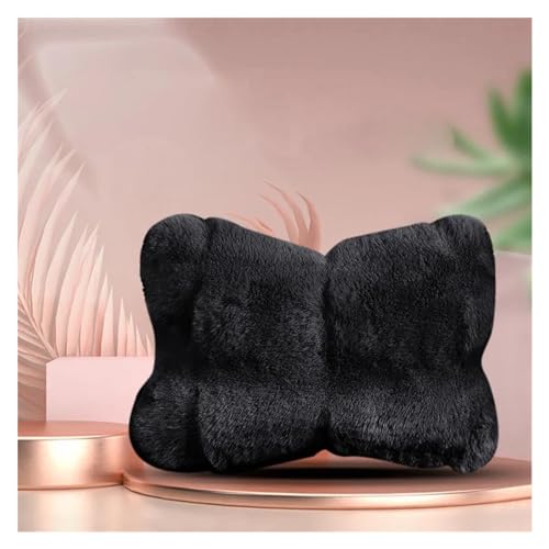Housse de siège de voiture en peluche contre le froid avec appui-tête cervical