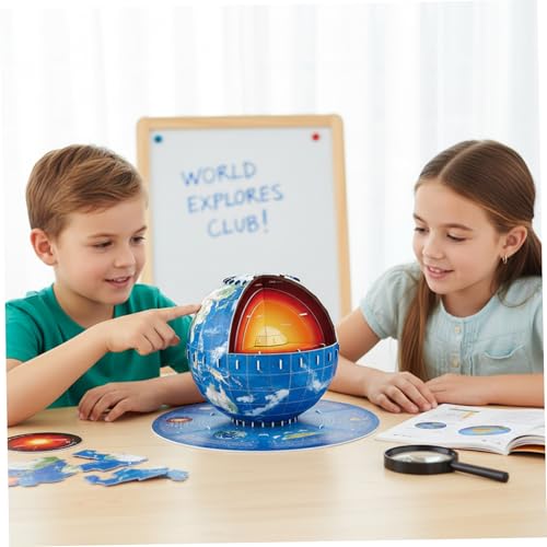 Jouets Montessori géographie avec puzzle globe terrestre 3D interactif - 5