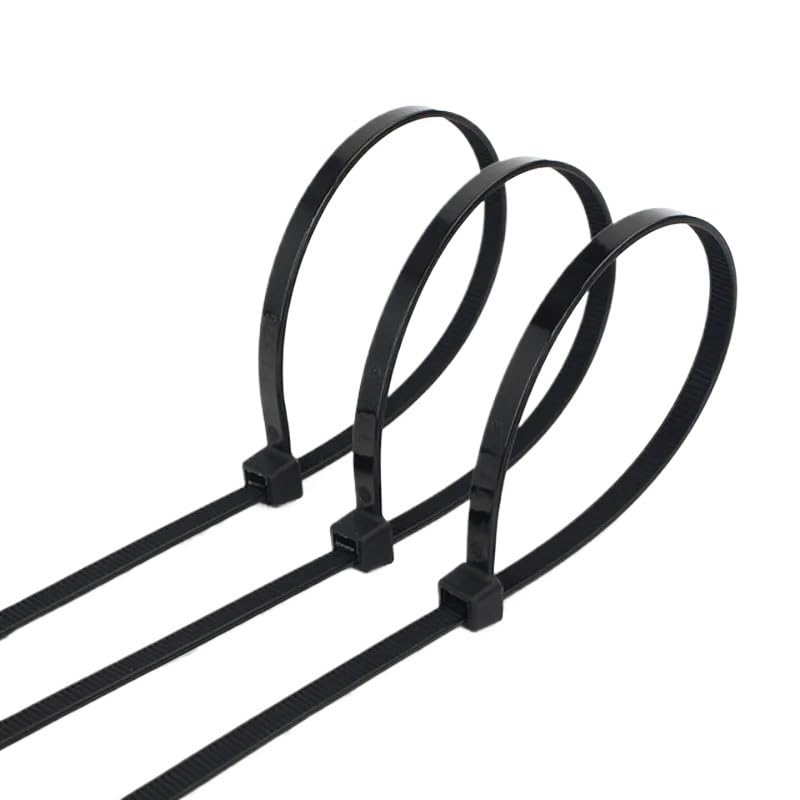 Hebilla de nailon para sujetacables, bridas de plástico de nailon autobloqueante, 100 unidades (3 x 150, 100 piezas)