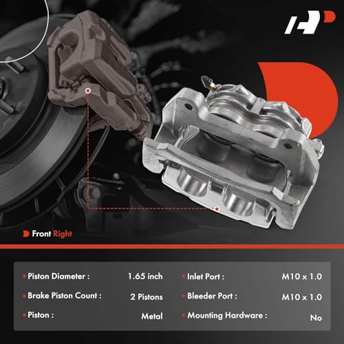 A-Premium Front Right Passenger Disc Brake Caliper with Bracket by A-Premium - Used condition - Image 2