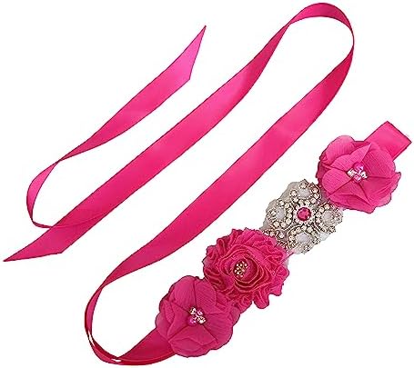 Flower Girl Rhinestone Sash Belt Rhinestone Sash/Belt for Bridesmaid Dress Dress Belts Sash for Girls