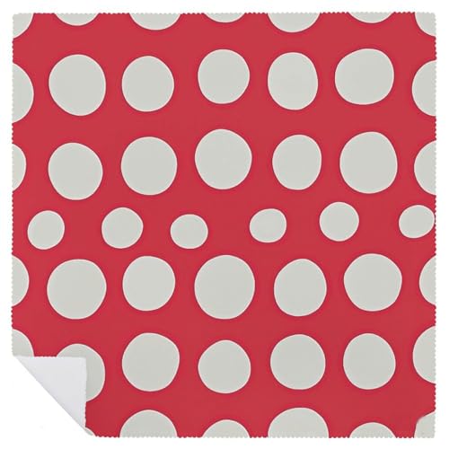Servilletas de Tela Rojas y Blancas con Puntos miniatura 6