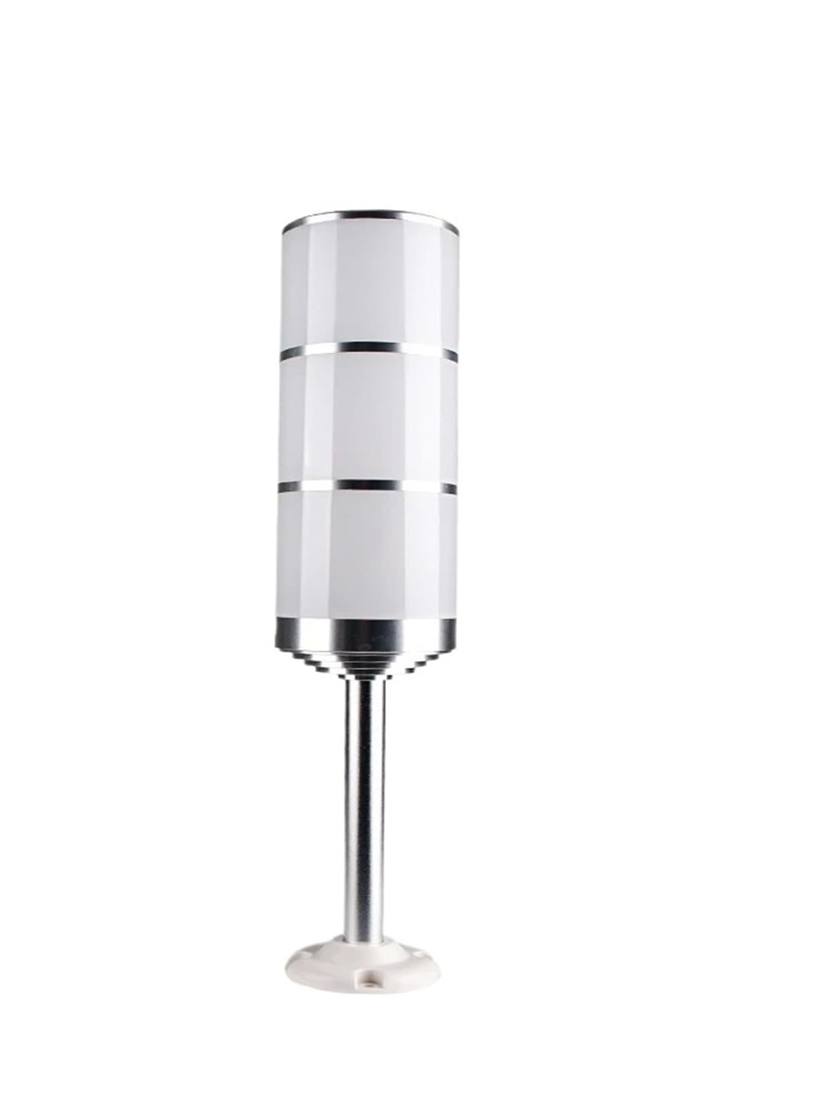WXVFX 24V Dia 80mm LED Multi-Layer Aluminum Warning Light for Machine Tools Buzzer Tower Lamp Equipment Signal Indicator Light(DC24V Three-Layer)
