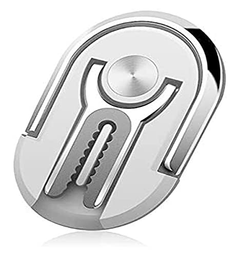 Support de téléphone voiture rotatif 360° argenté universel pour grille d'aération