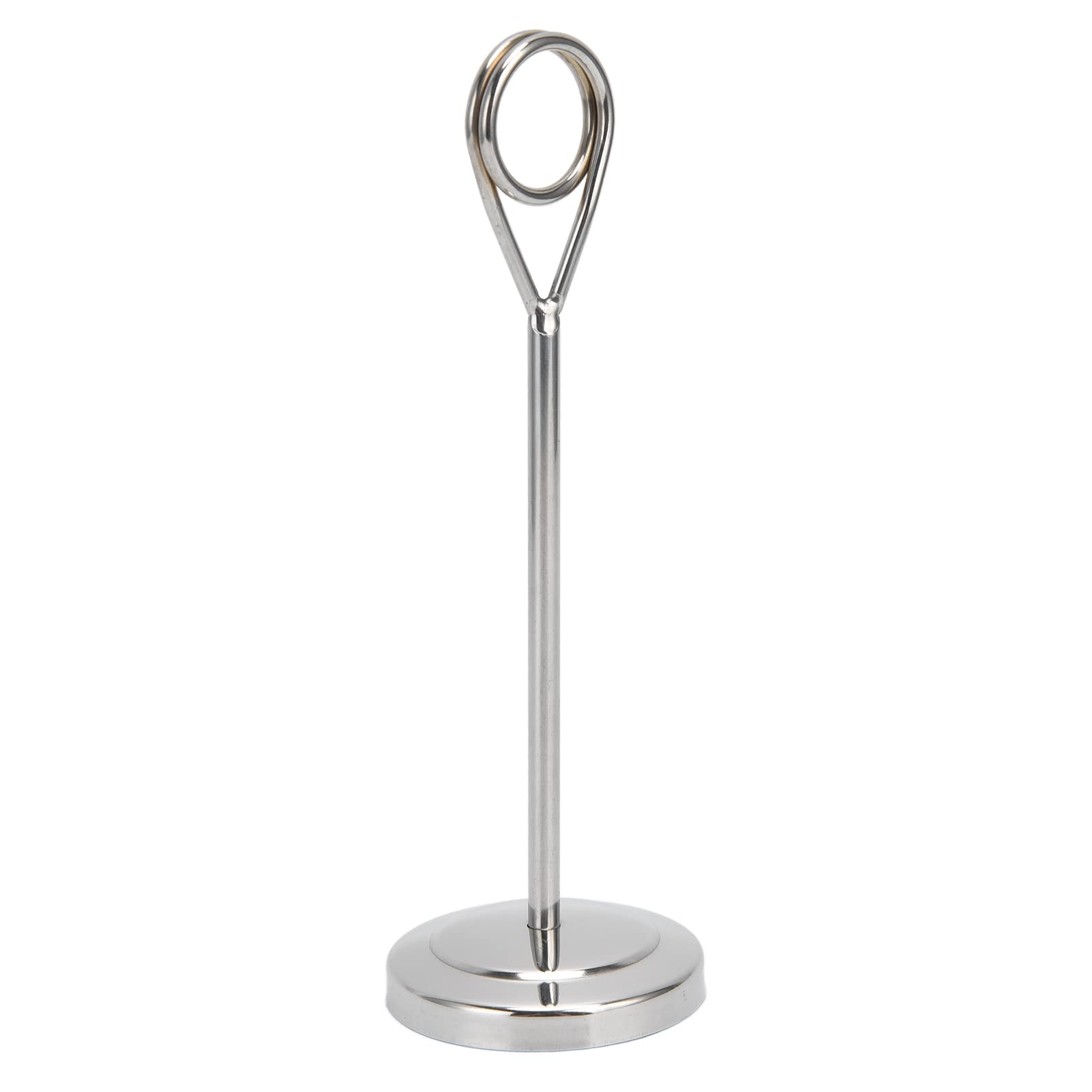 Table Number Holder Made of Stainless Steel, Round, Sturdy Picture Holder, Stand for Hotel, Restaurant, Home