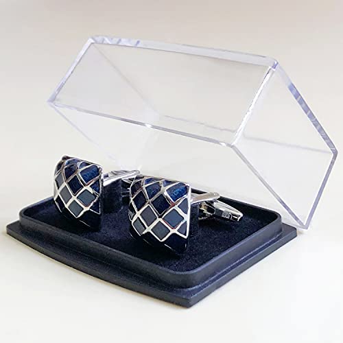 Image of S&W Wedding Cufflinks for Men Cuffs with Gift Box Business for Tuxedo Shirt