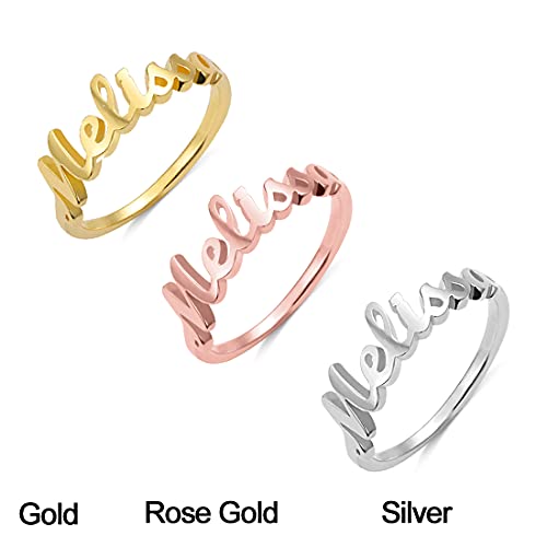EVER2000 Personalized Name Rings for Women Sterling Silver Custom Name Rings Personalized with Name Customize Finger Ring for Engagement Wedding Christmas Gift2